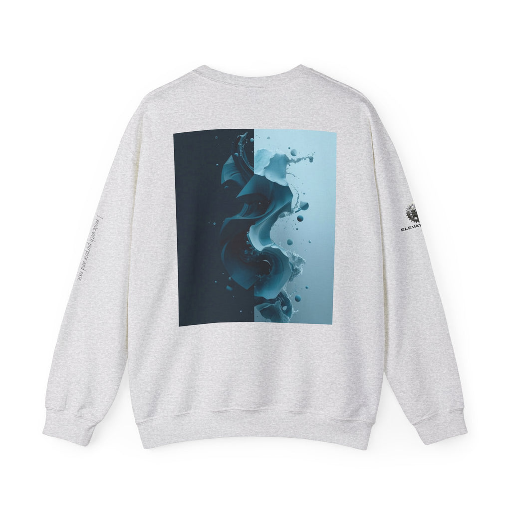 “Shifted State” Crewneck Sweatshirt- Sleeve Print Affirmation