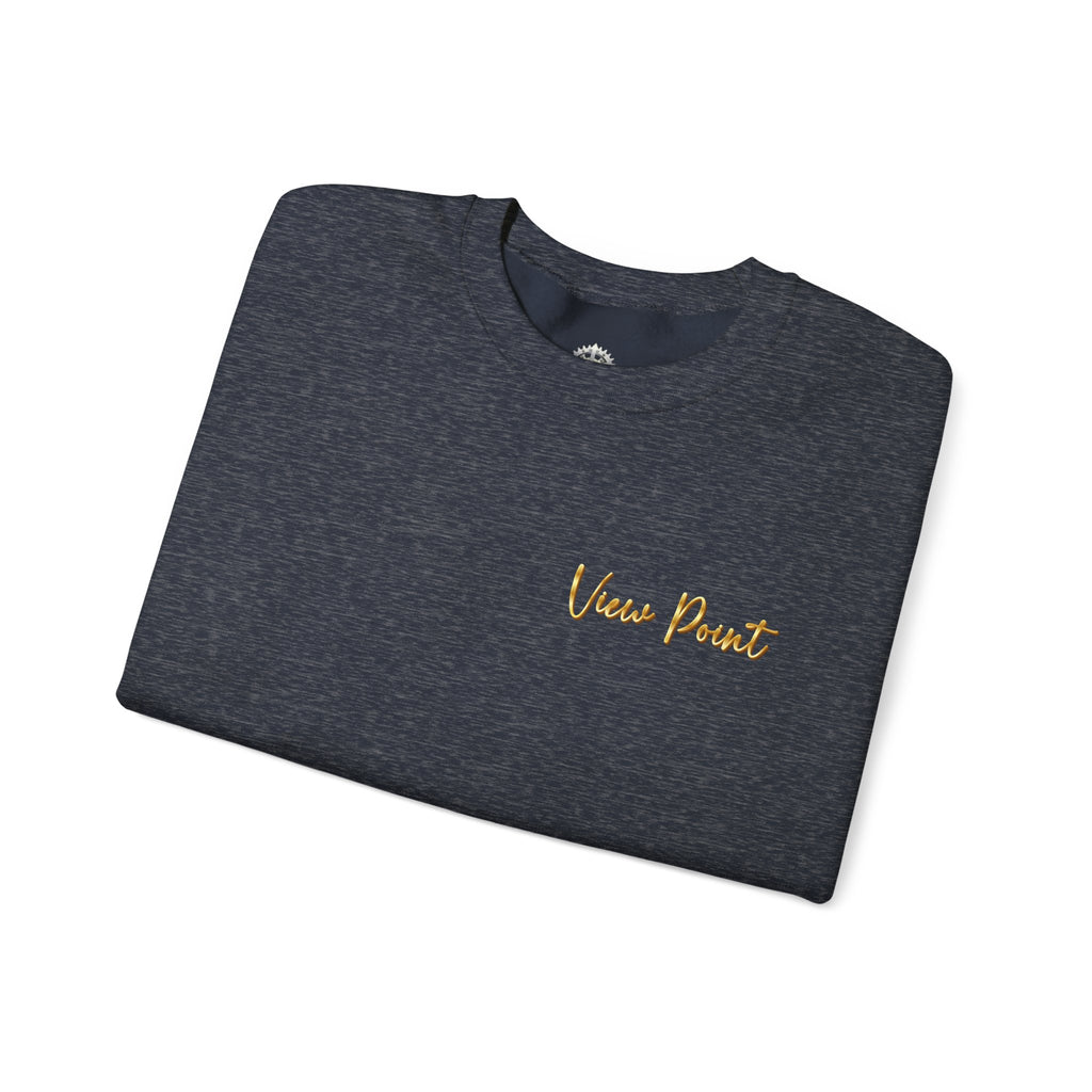"View Point" Crewneck - Heavyweight Sleeve Print Sweatshirt