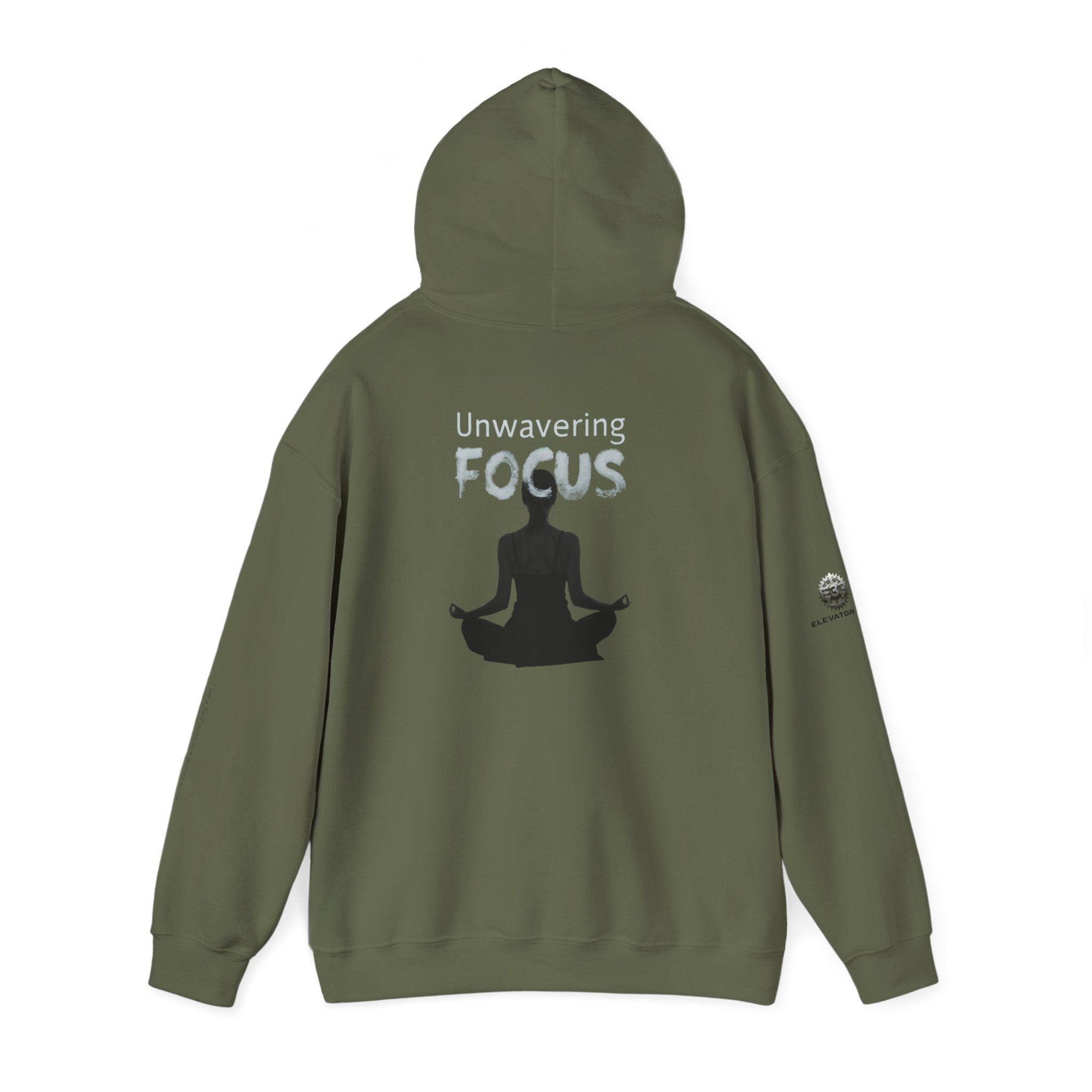 “Unwavering Focus” Hoodie- Sleeve Print Affirmation