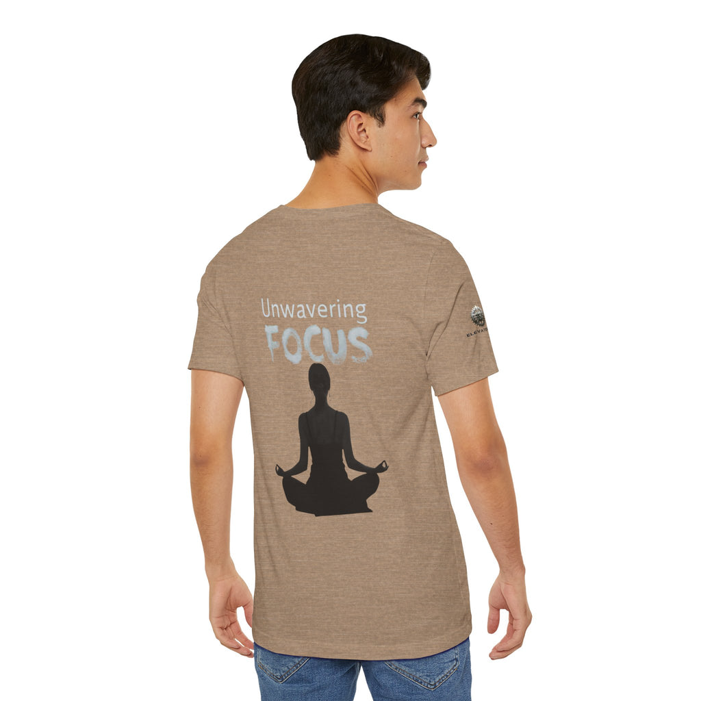 Unwavering Focus Tee — Affirmation Sleeve Graphic T-Shirt
