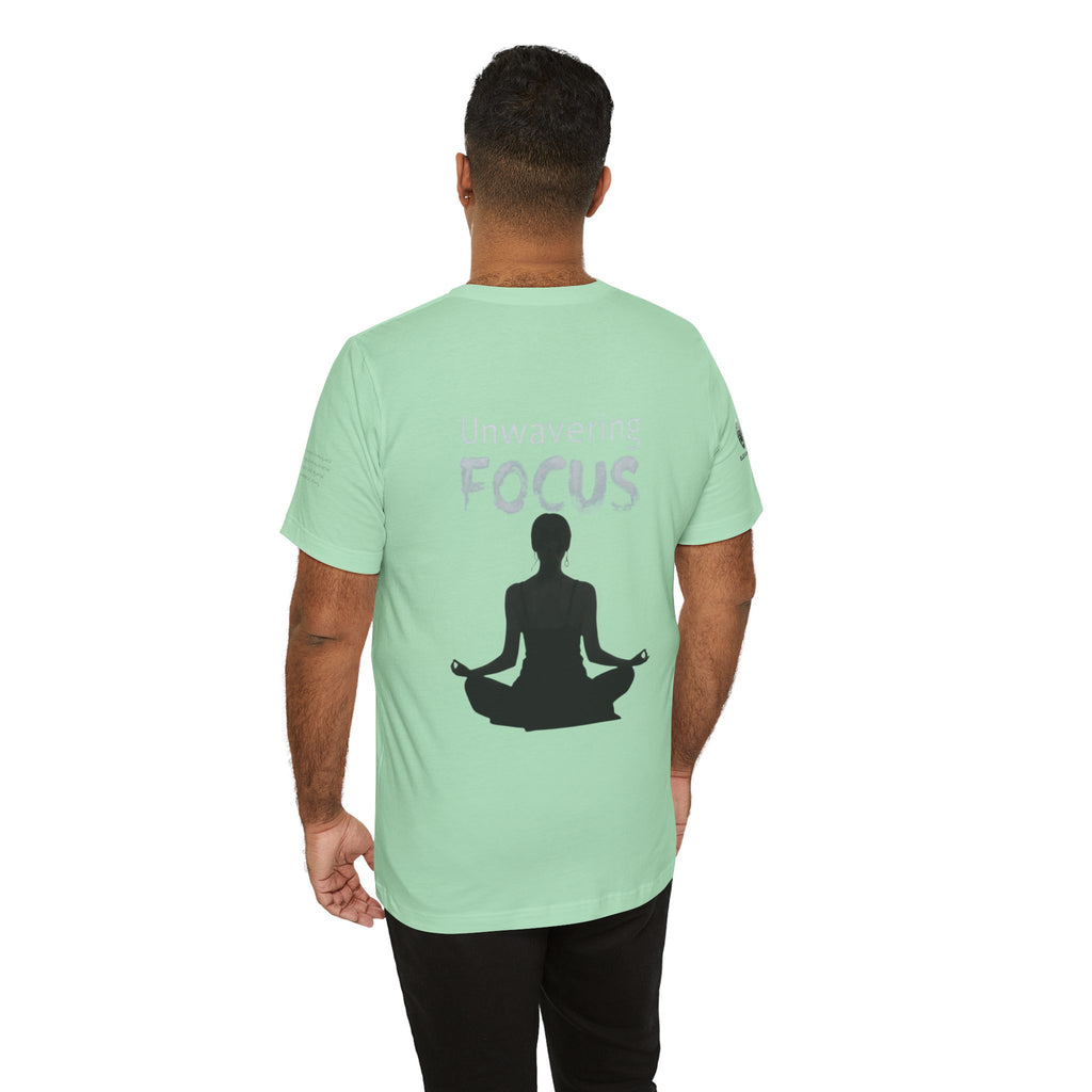 Unwavering Focus Tee — Affirmation Sleeve Graphic T-Shirt