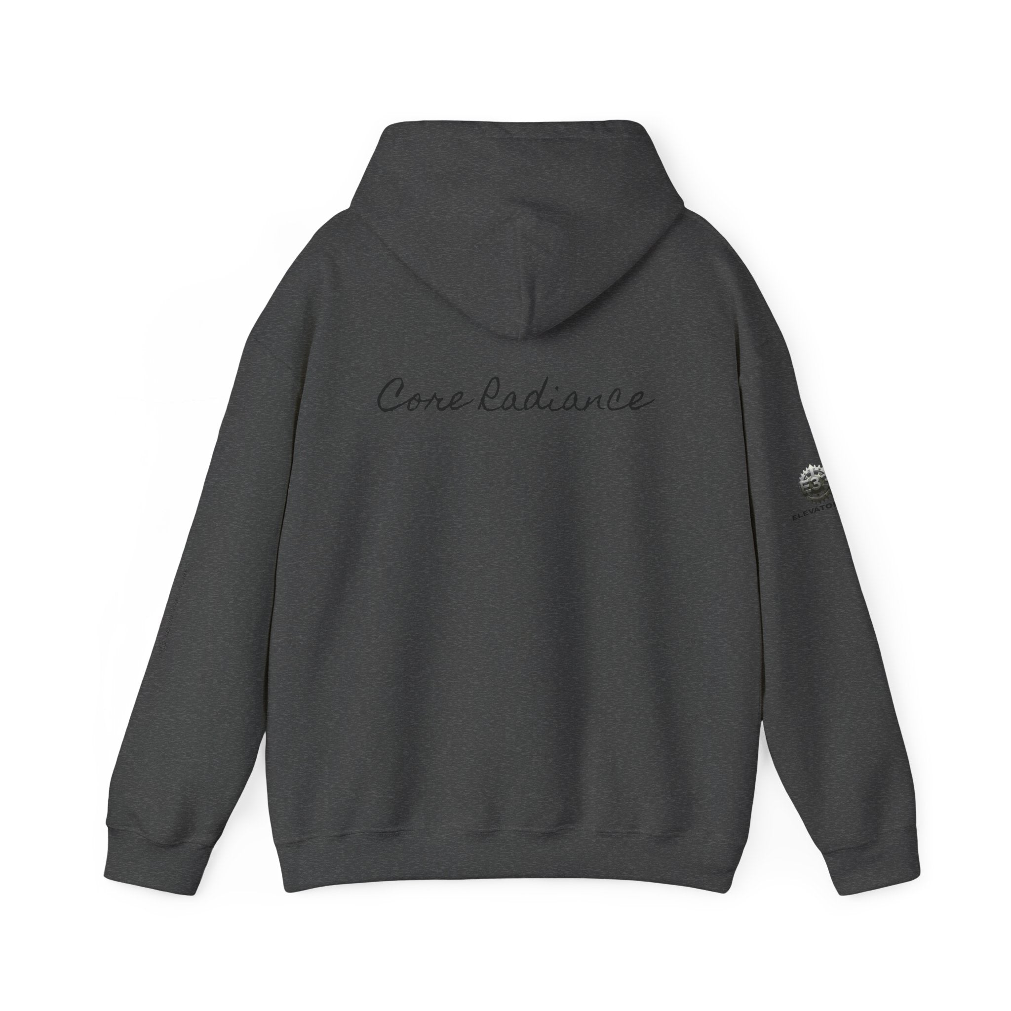 “Core Radiance” Hoodie-  Sleeve Print Affirmation