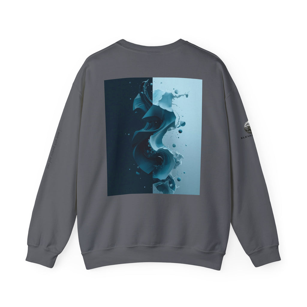“Shifted State” Crewneck Sweatshirt- Sleeve Print Affirmation