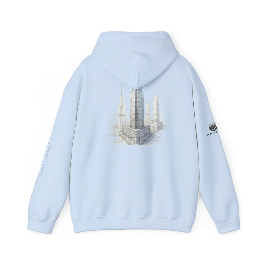 "Inner Architect" Hoodie Sweatshirt- Sleeve Printed Affirmation