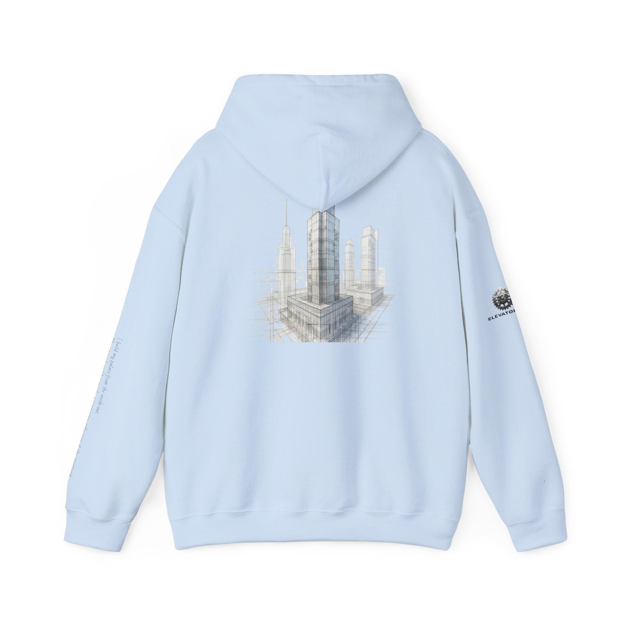 "Inner Architect" Hoodie Sweatshirt- Sleeve Printed Affirmation