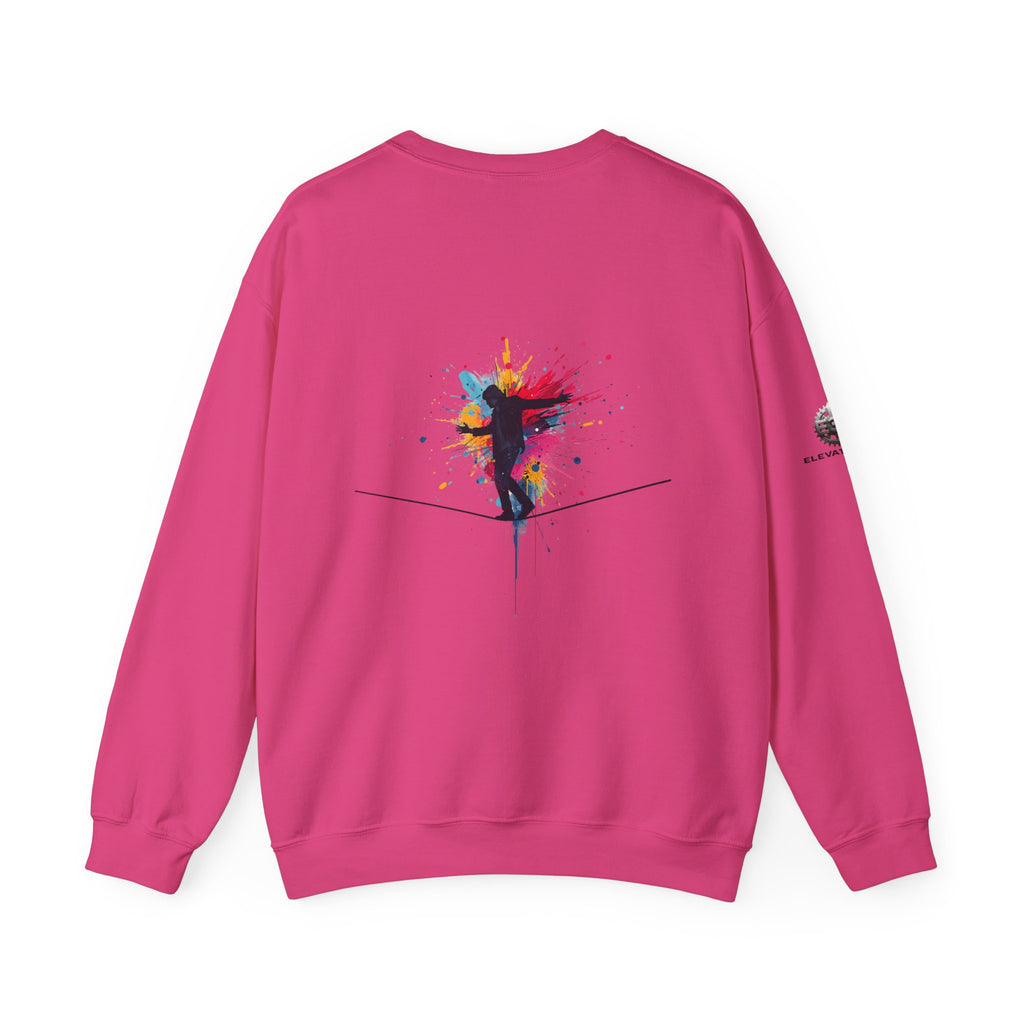 “Alignment > Effort” Crewneck Sweatshirt- Sleeve Print Affirmation