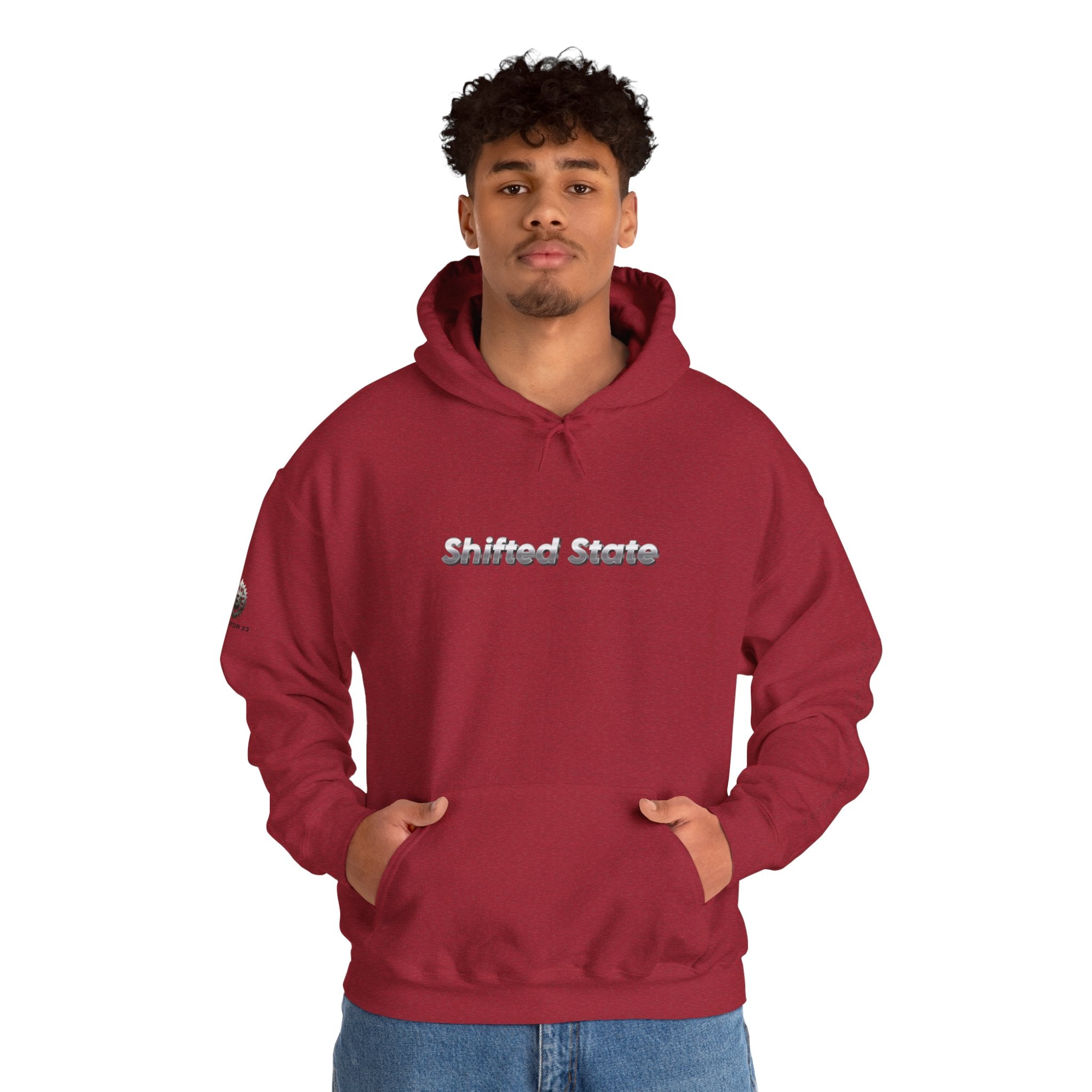 “Shifted State” Hoodie- Sleeve Print Affirmation
