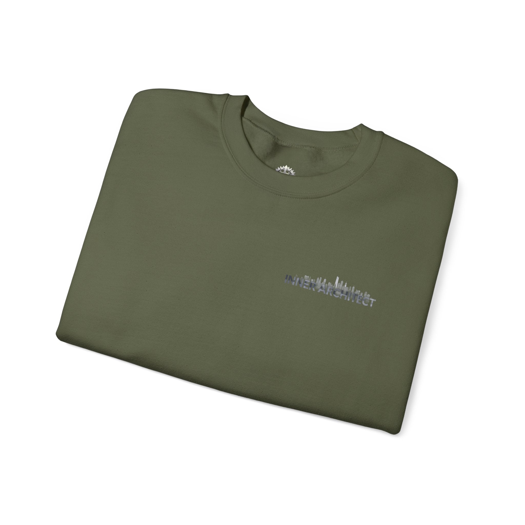 "Inner Architect" Crewneck Sweatshirt- Sleeve Printed Affirmation