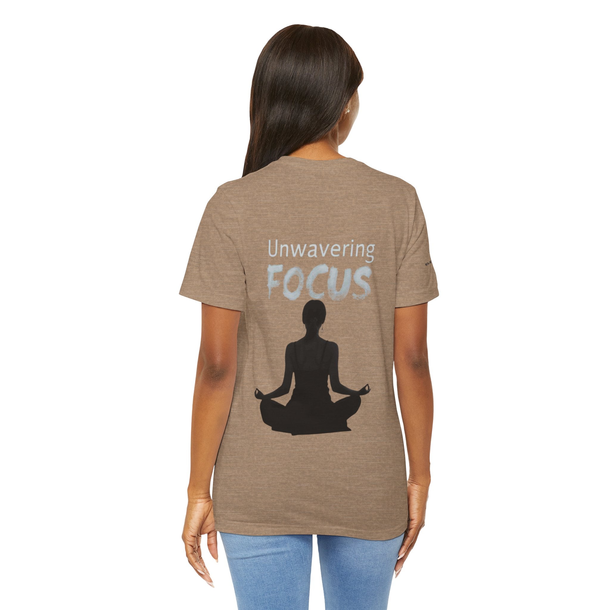 Unwavering Focus Tee — Affirmation Sleeve Graphic T-Shirt