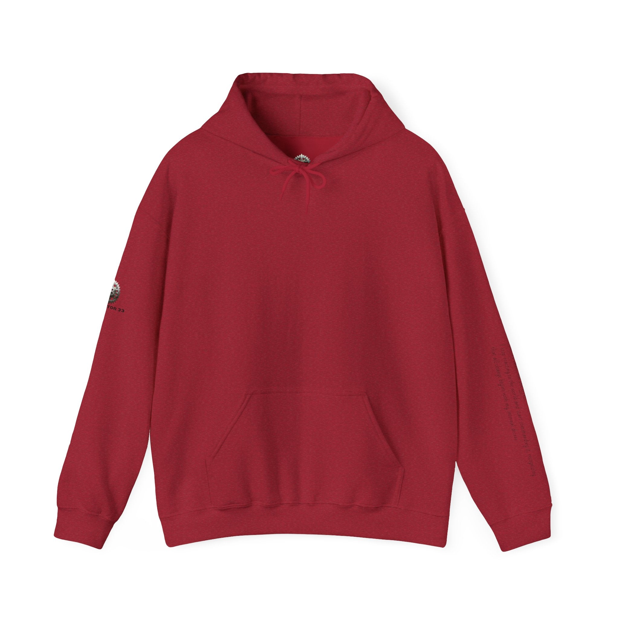 “Core Radiance” Hoodie-  Sleeve Print Affirmation