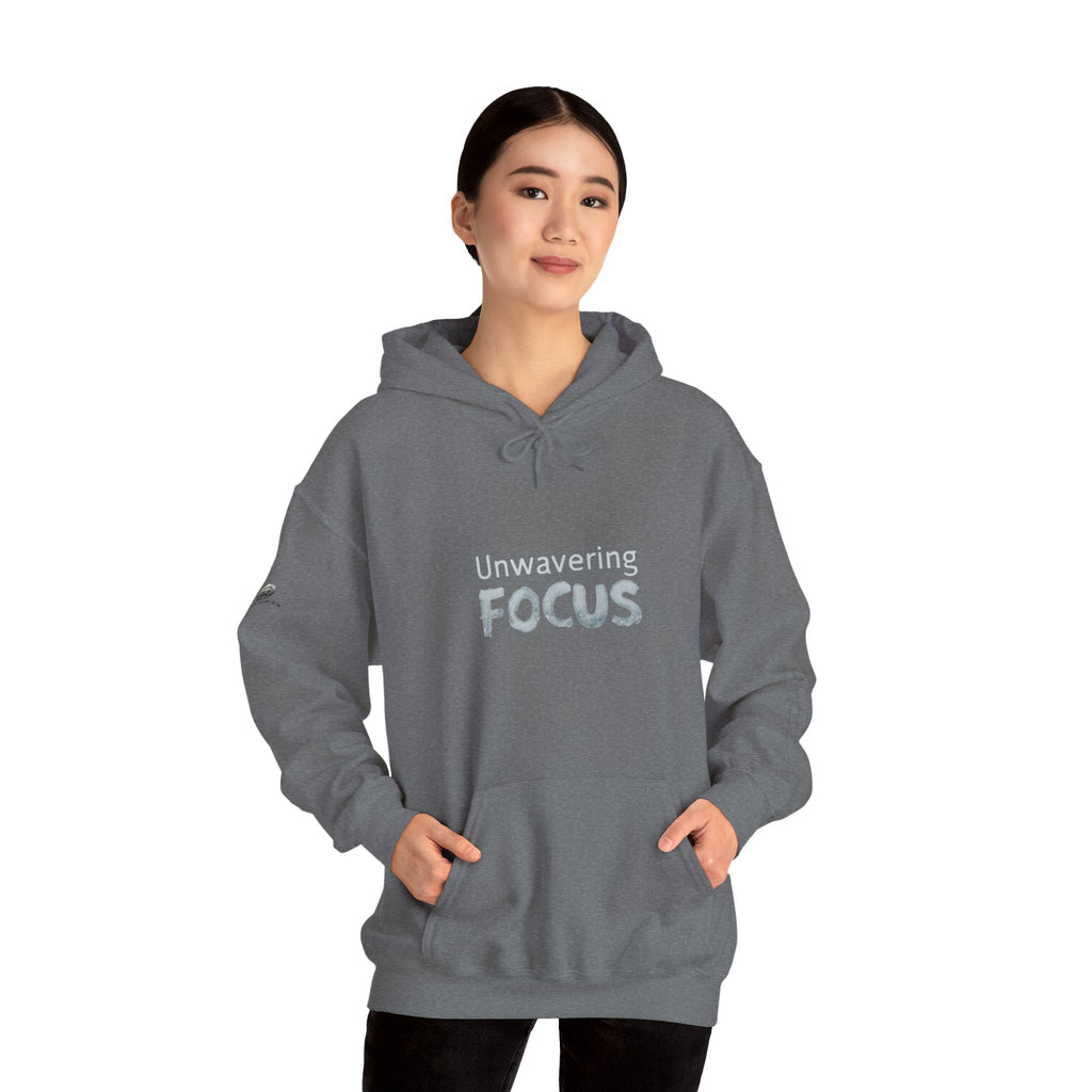 “Unwavering Focus” Hoodie- Sleeve Print Affirmation