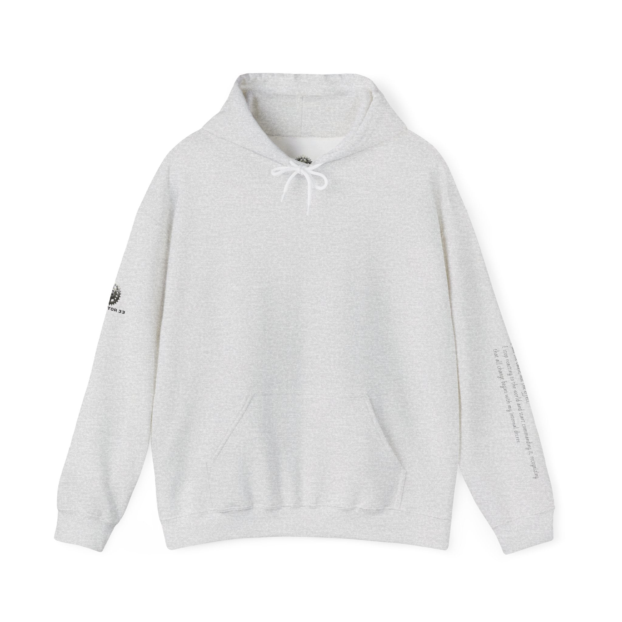 “Core Radiance” Hoodie-  Sleeve Print Affirmation