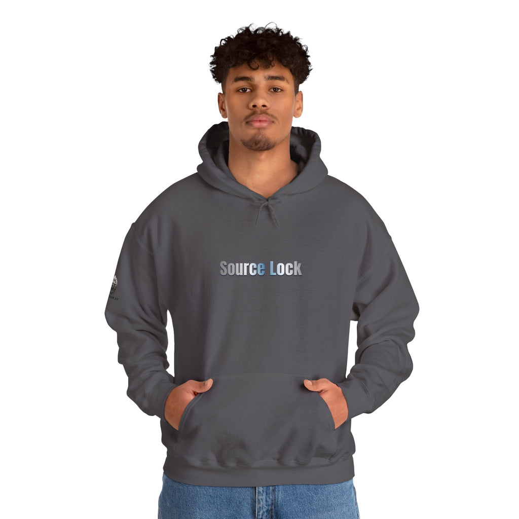 “Source Lock” Hoodie Sweatshirt- Sleeve Print Affirmation