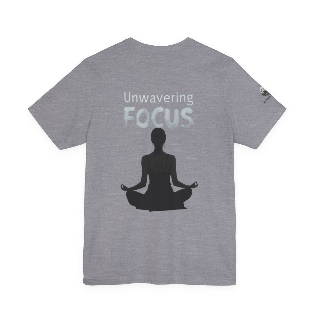 Unwavering Focus Tee — Affirmation Sleeve Graphic T-Shirt