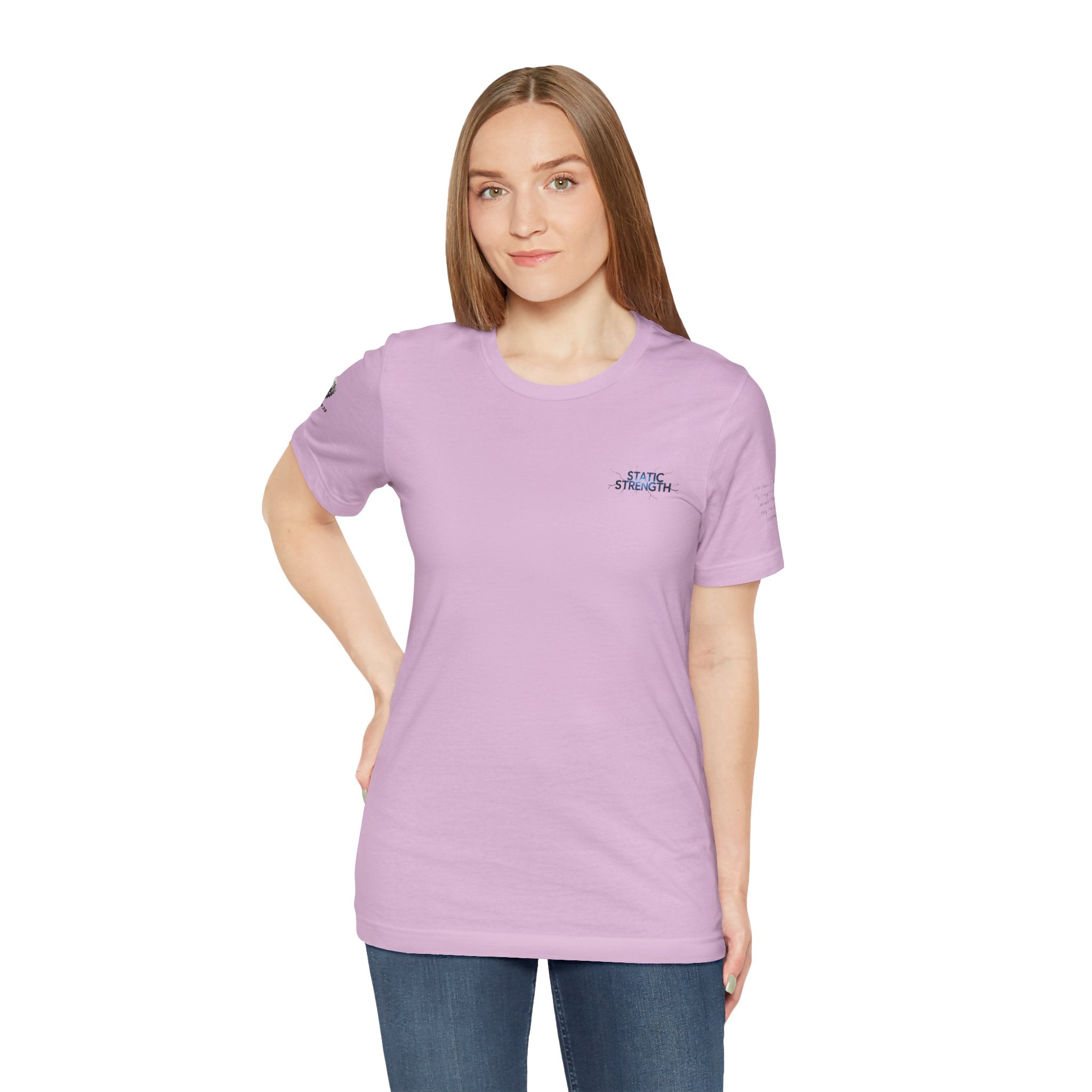 Static Strength T-Shirt — 'In the chaos, I am unmoving' Motivational Tee
