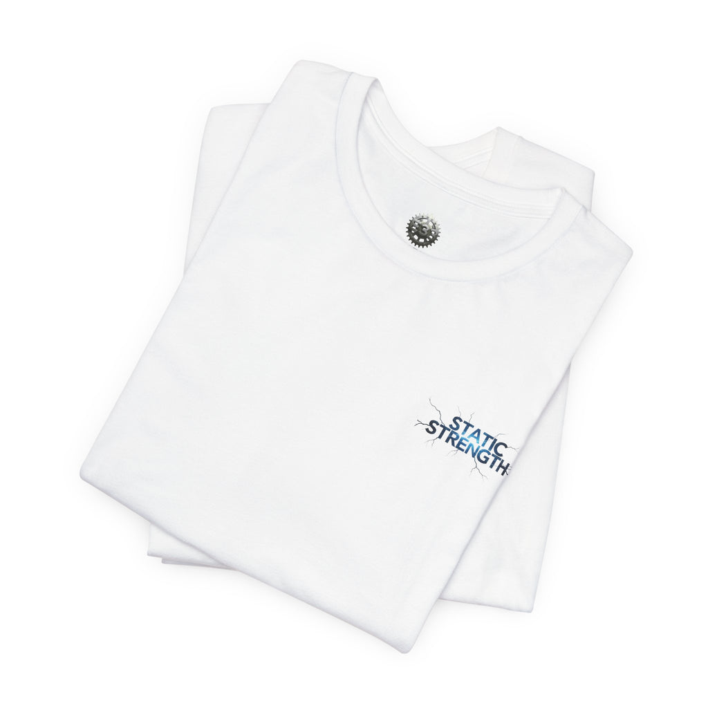 Static Strength T-Shirt — 'In the chaos, I am unmoving' Motivational Tee