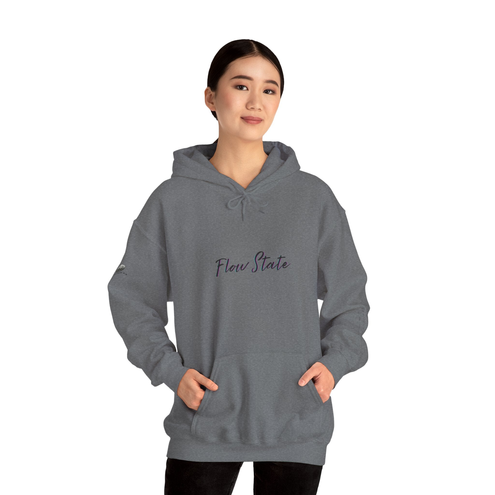 “Flow State” Hoodie- Sleeve Printed Affirmation