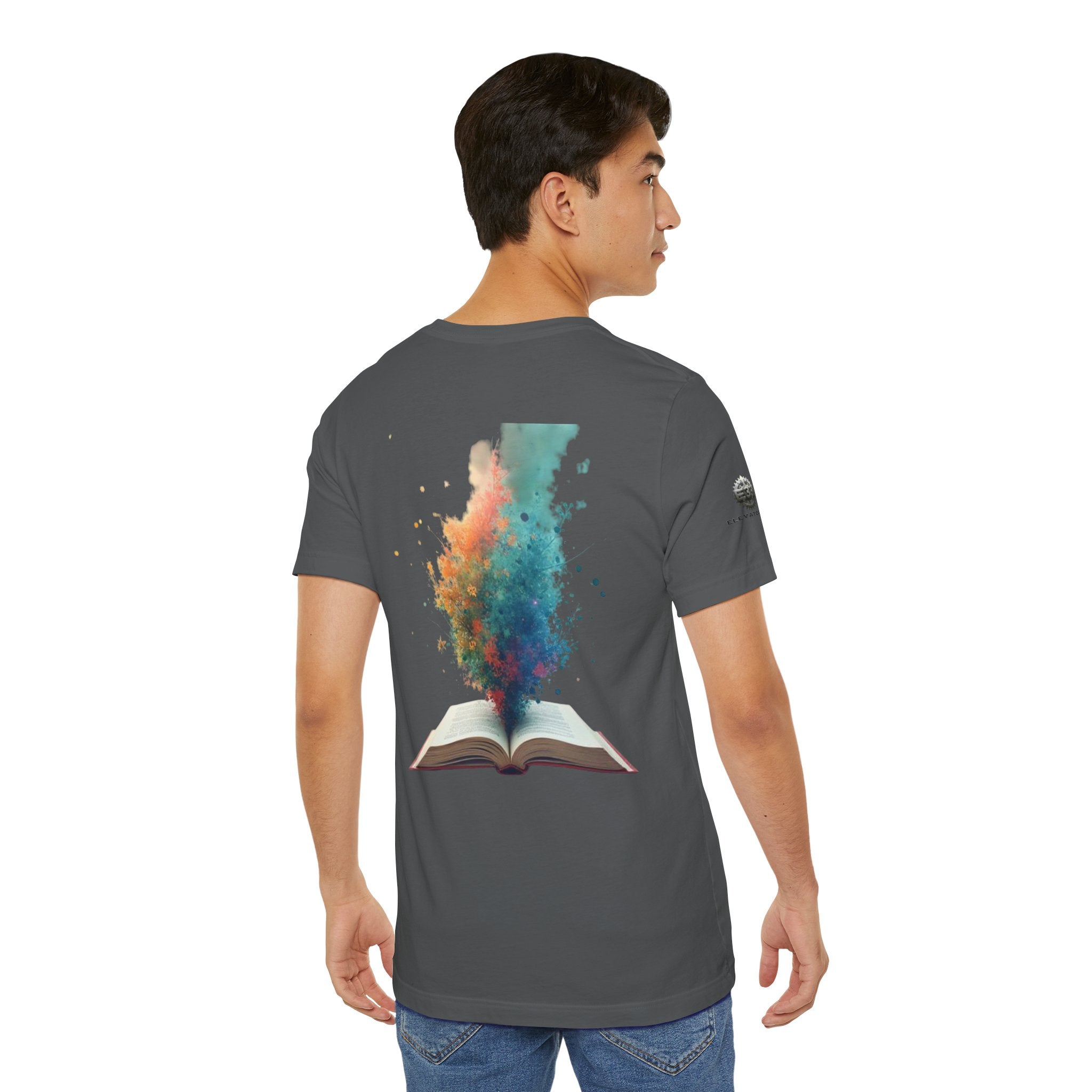 Next Chapter affirmation tee | Graphic open book back, inspirational sleeve text