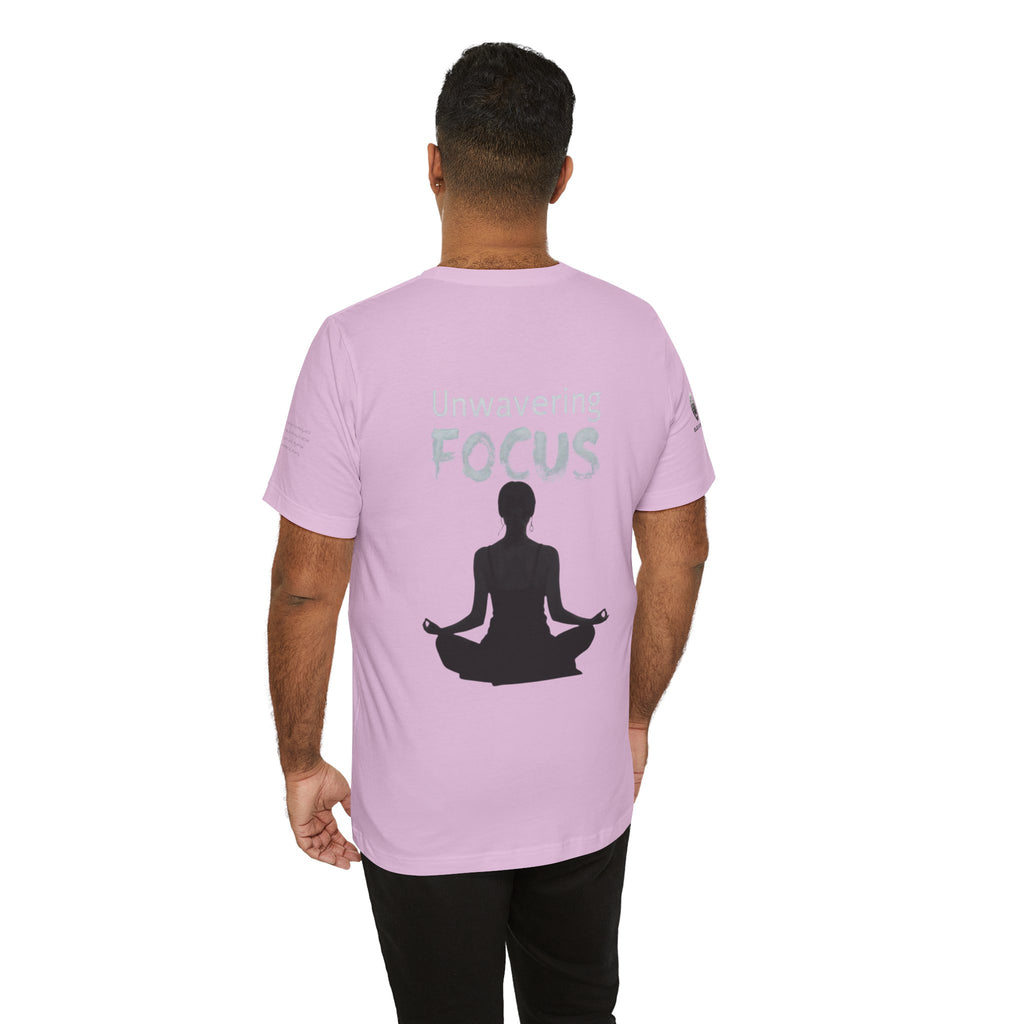 Unwavering Focus Tee — Affirmation Sleeve Graphic T-Shirt