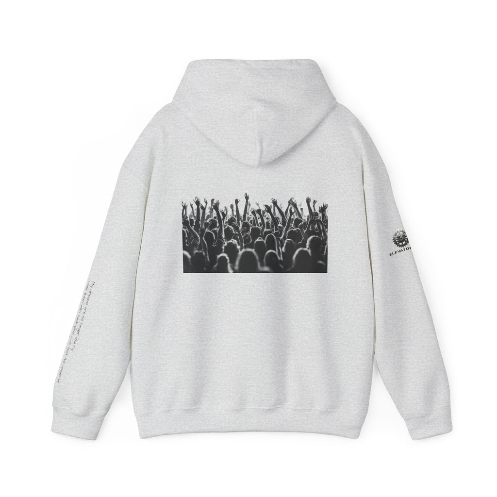 “Graphic Debut” Hoodie- Sleeve Printed Affirmation