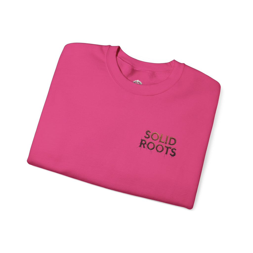 "Solid Roots" Crewneck - Heavyweight Sleeve Print Sweatshirt