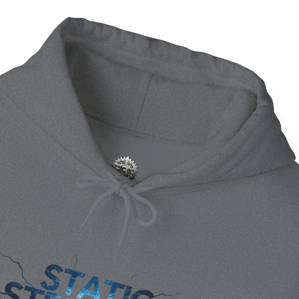 “Static Strength” Hoodie Sweatshirt- Sleeve Print Affirmation