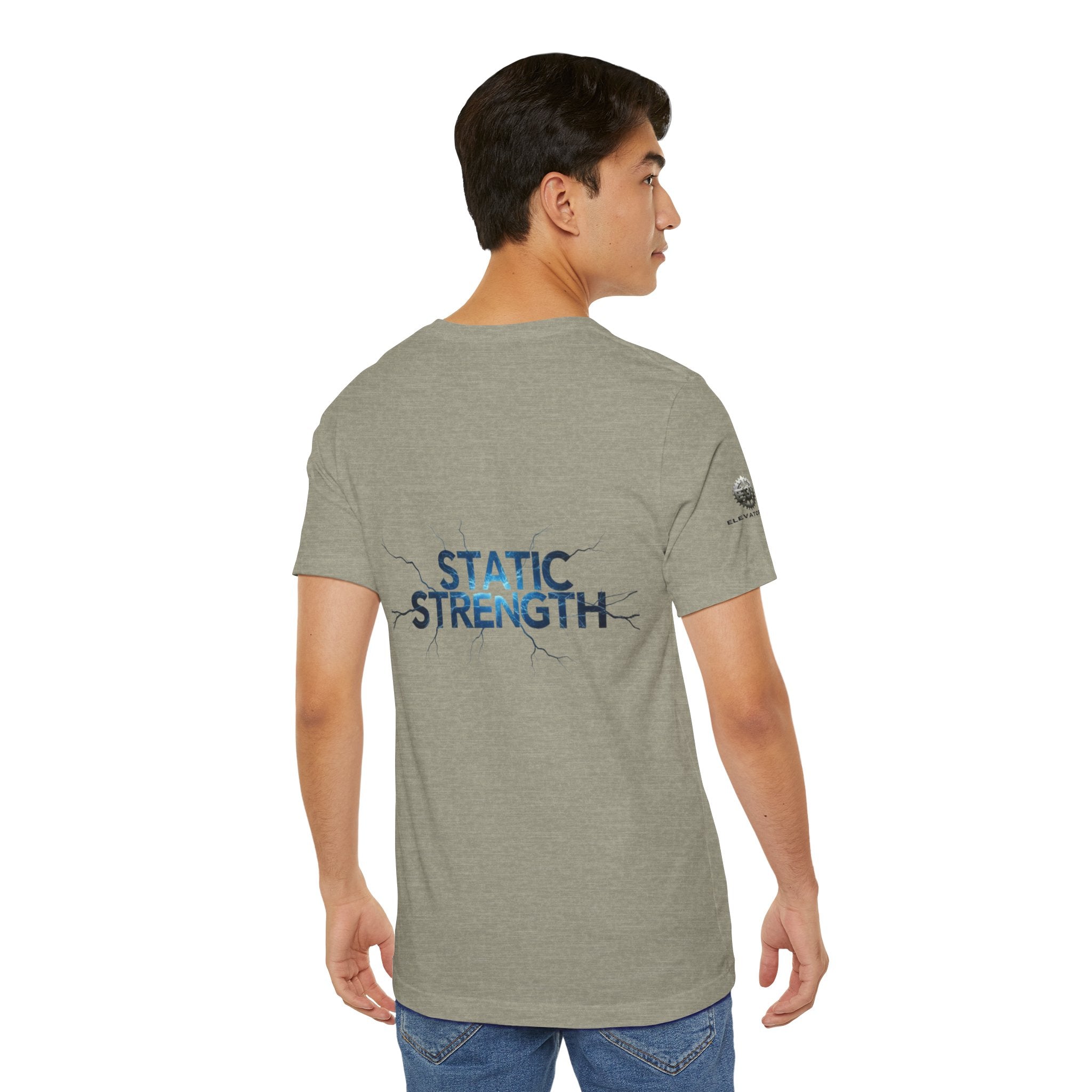 Static Strength T-Shirt — 'In the chaos, I am unmoving' Motivational Tee