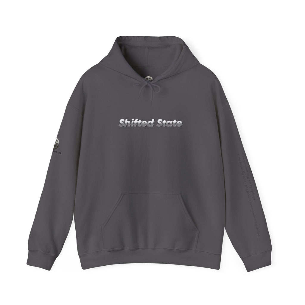 “Shifted State” Hoodie- Sleeve Print Affirmation