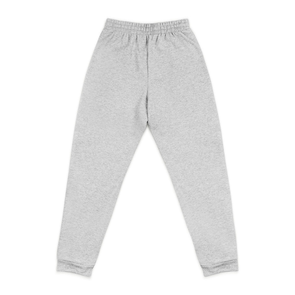 Embroidered Tree Logo Joggers — Cozy Grey Sweatpants with Small Chest Stitching