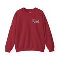 “Unwavering Focus” Crewneck Sweatshirt- Sleeve Print Affirmation