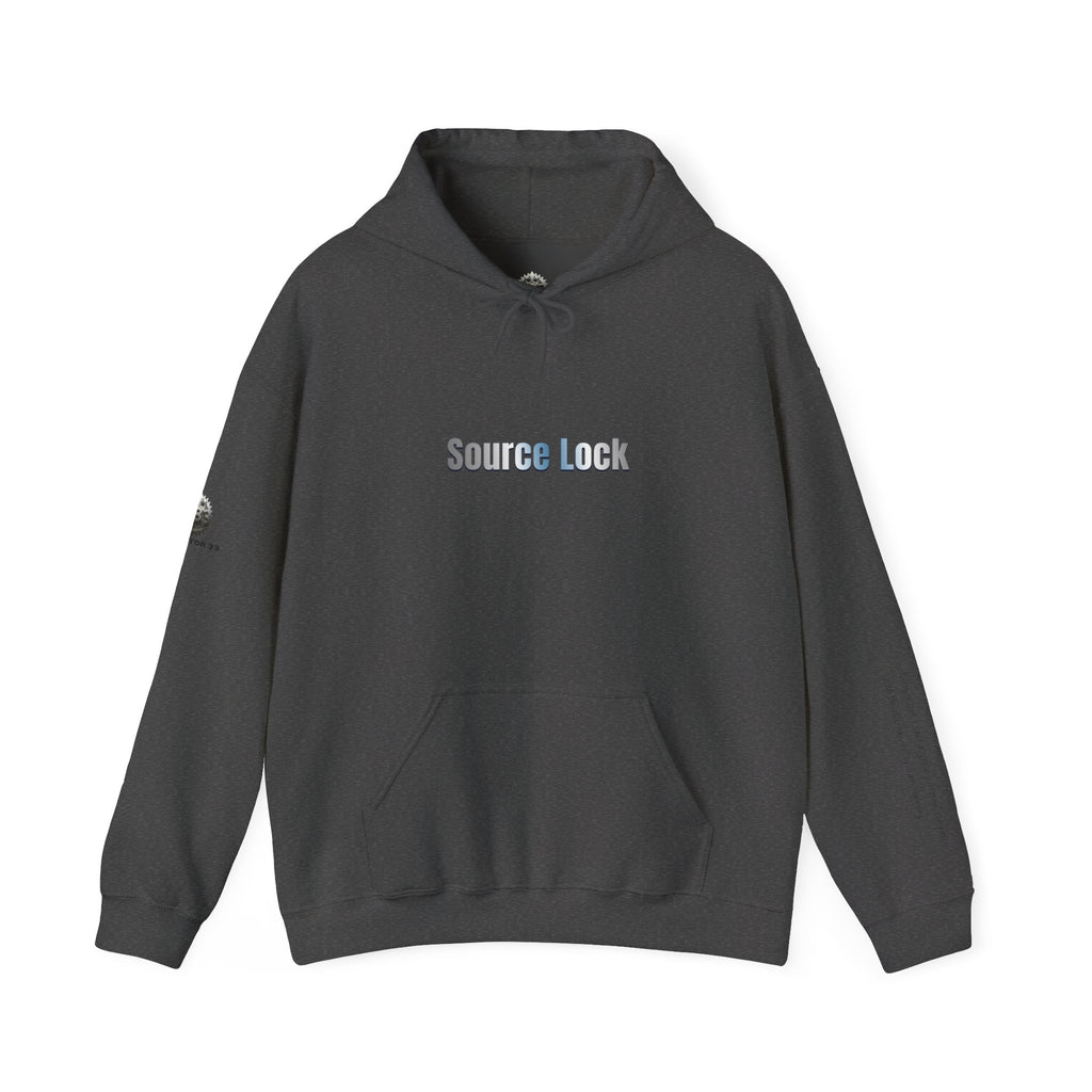 “Source Lock” Hoodie Sweatshirt- Sleeve Print Affirmation