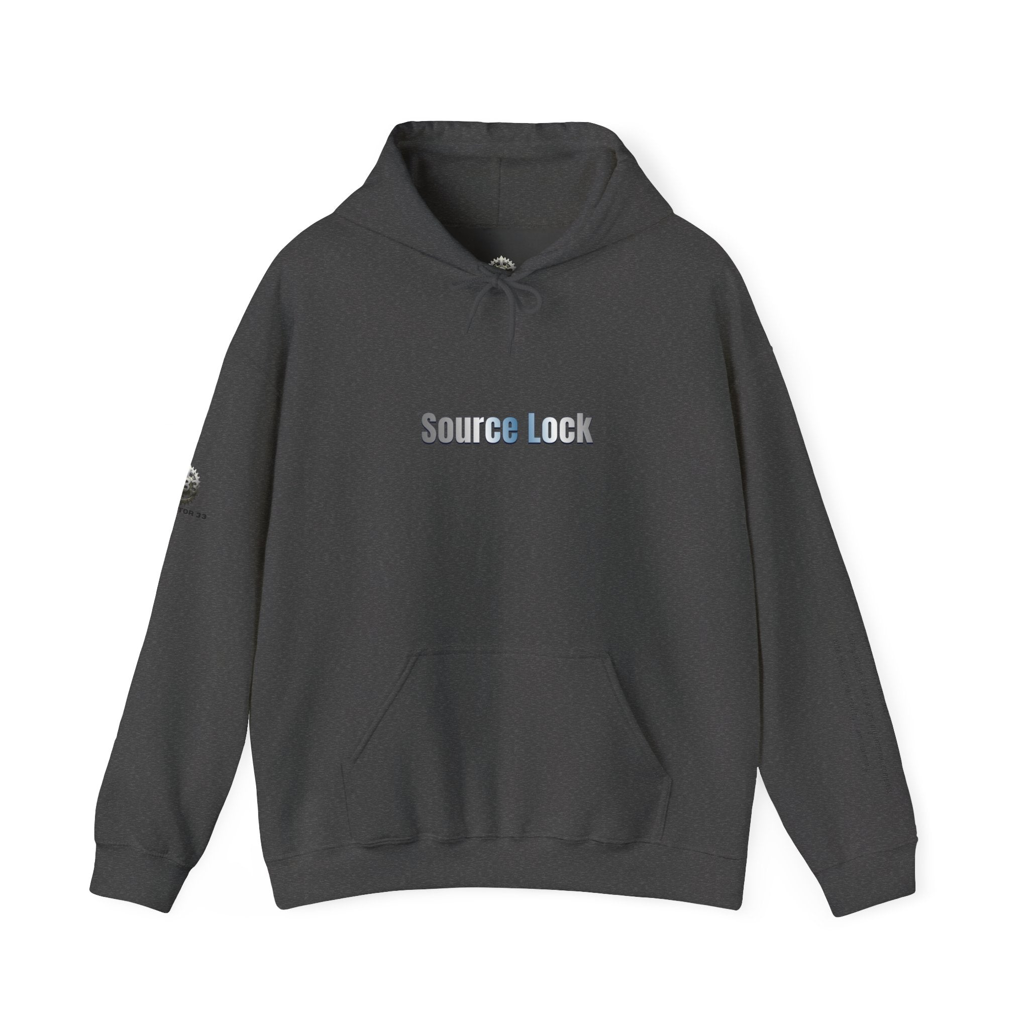 “Source Lock” Hoodie Sweatshirt- Sleeve Print Affirmation