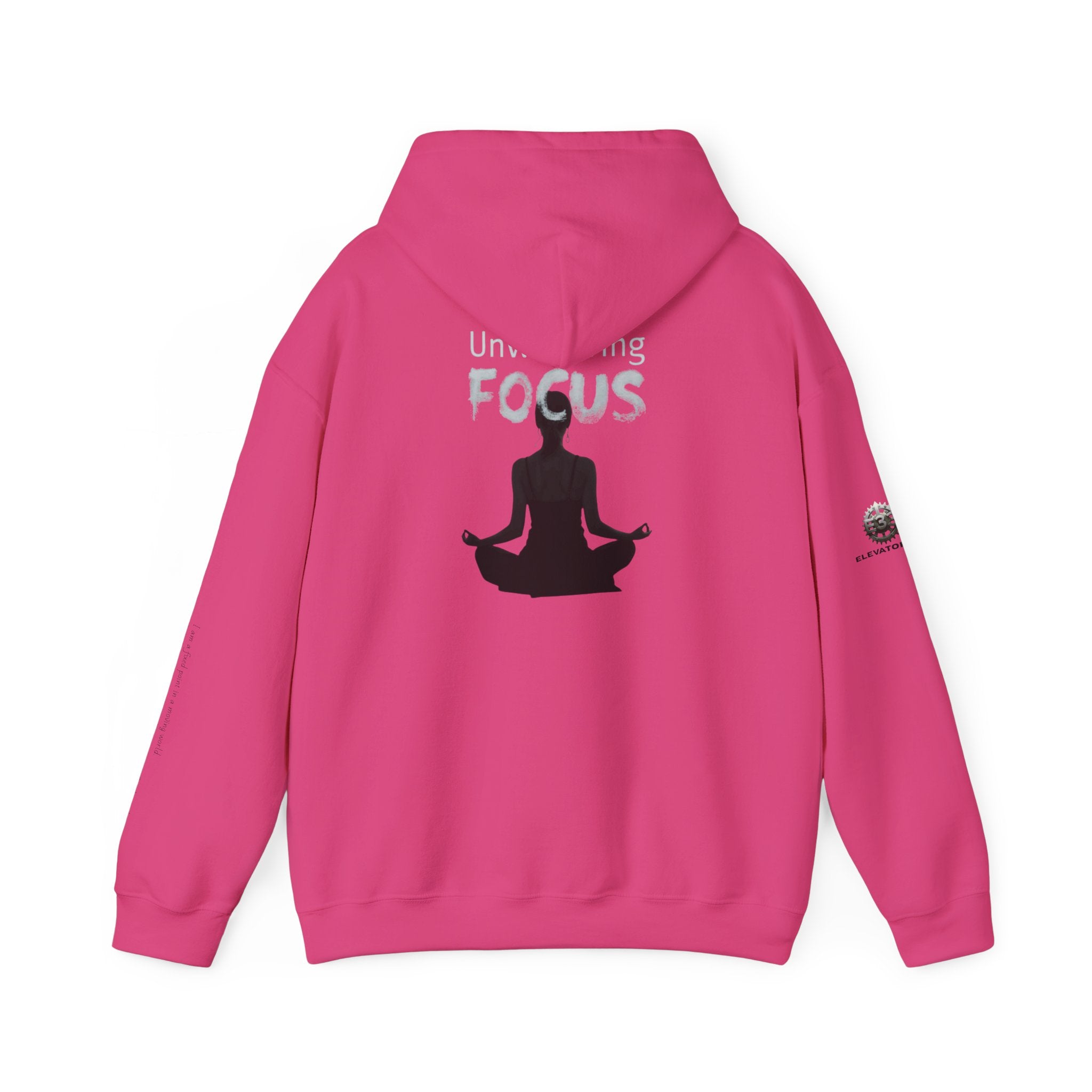 “Unwavering Focus” Hoodie- Sleeve Print Affirmation