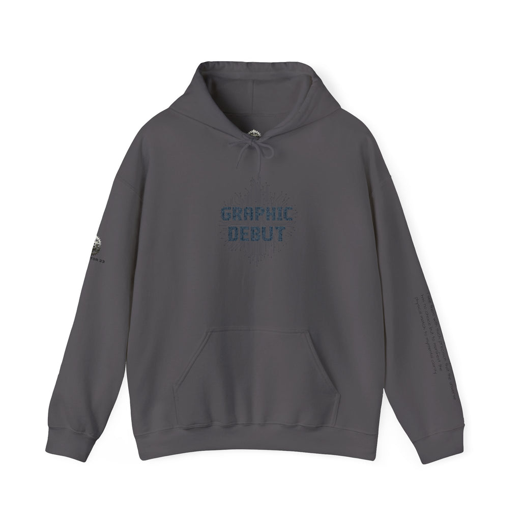 “Graphic Debut” Hoodie- Sleeve Printed Affirmation