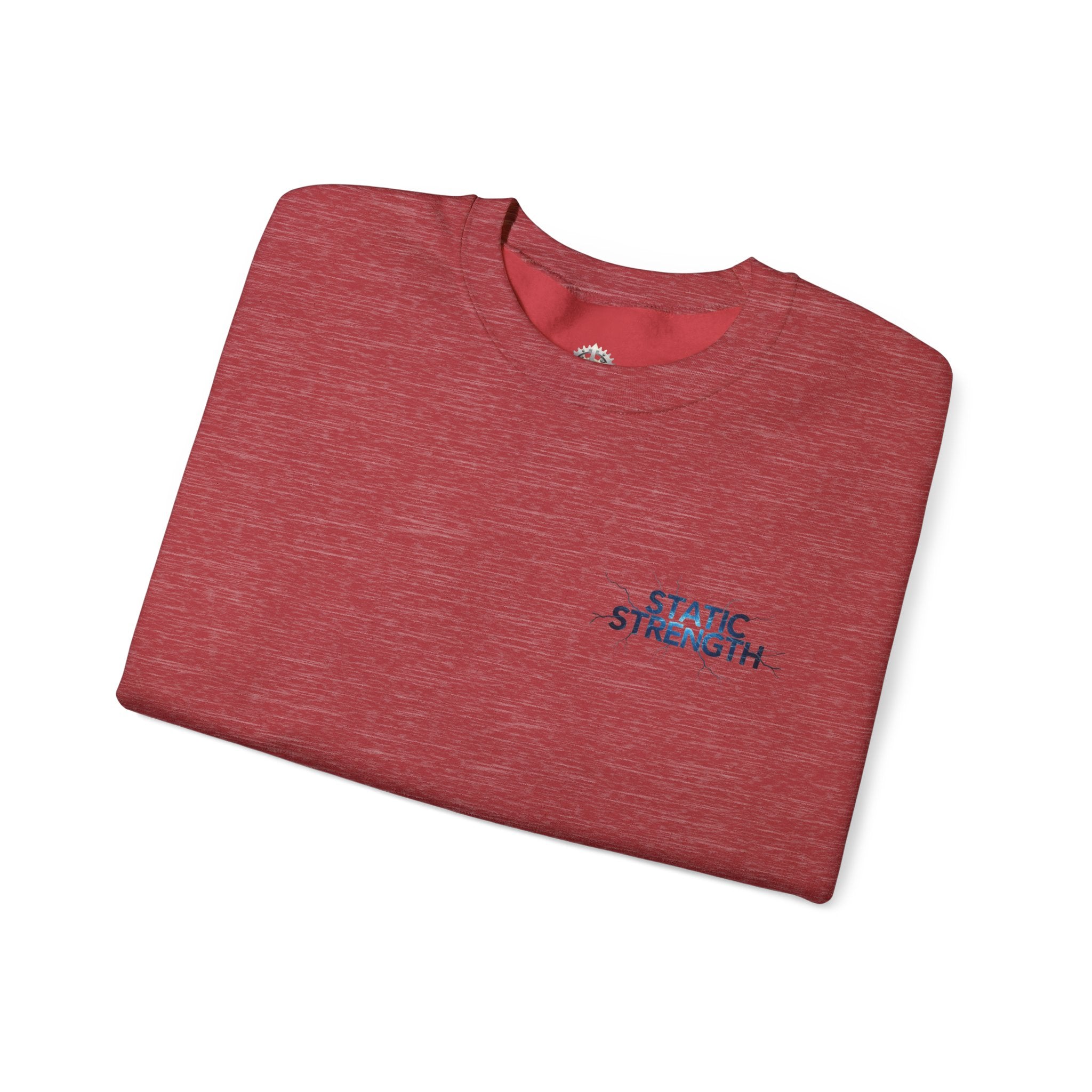 “Static Strength” Crewneck Sweatshirt- Sleeve Print Affirmation