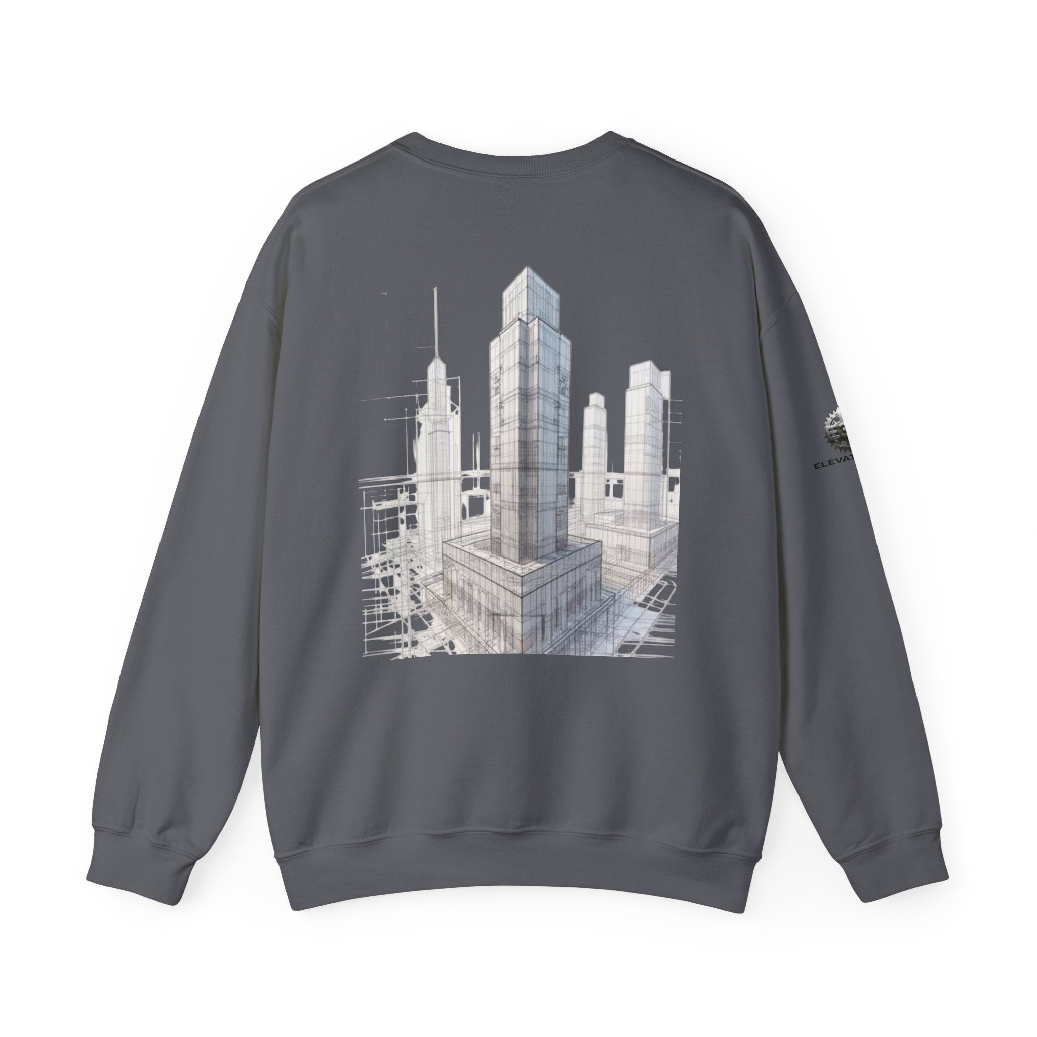 "Inner Architect" Crewneck Sweatshirt- Sleeve Printed Affirmation