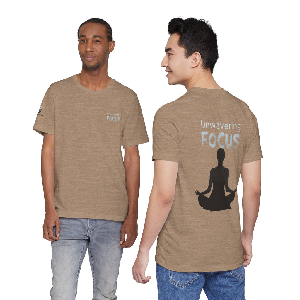 Unwavering Focus Tee — Affirmation Sleeve Graphic T-Shirt