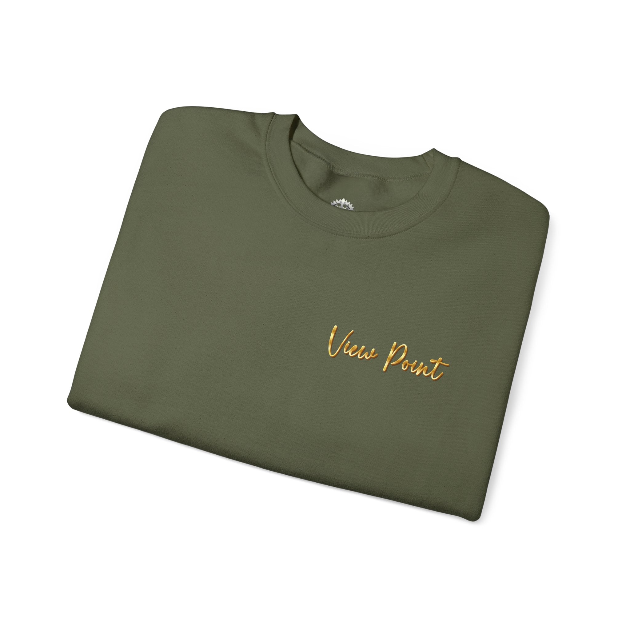 "View Point" Crewneck - Heavyweight Sleeve Print Sweatshirt