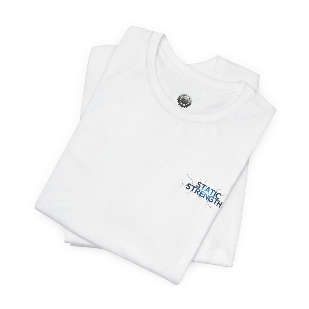 Static Strength T-Shirt — 'In the chaos, I am unmoving' Motivational Tee