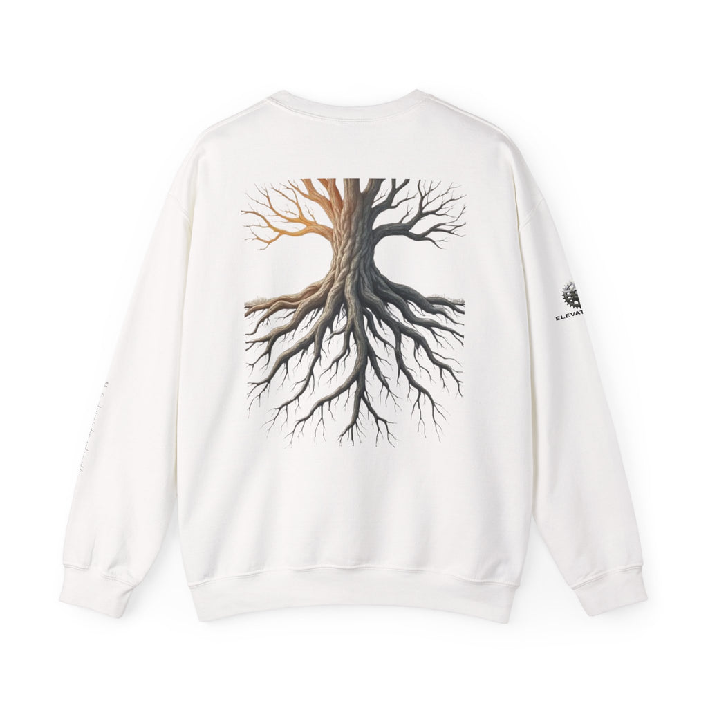 "Solid Roots" Crewneck - Heavyweight Sleeve Print Sweatshirt