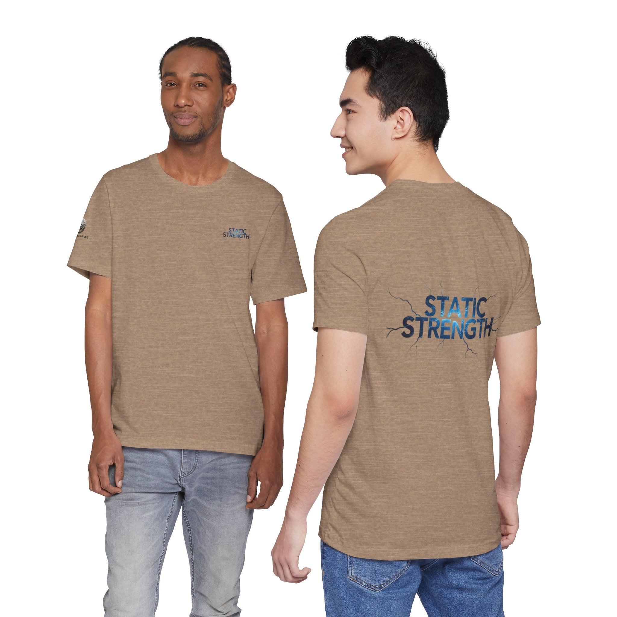Static Strength T-Shirt — 'In the chaos, I am unmoving' Motivational Tee