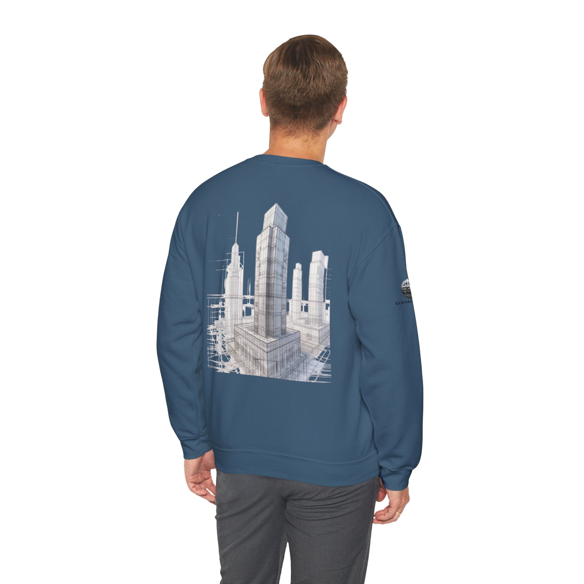 "Inner Architect" Crewneck Sweatshirt- Sleeve Printed Affirmation