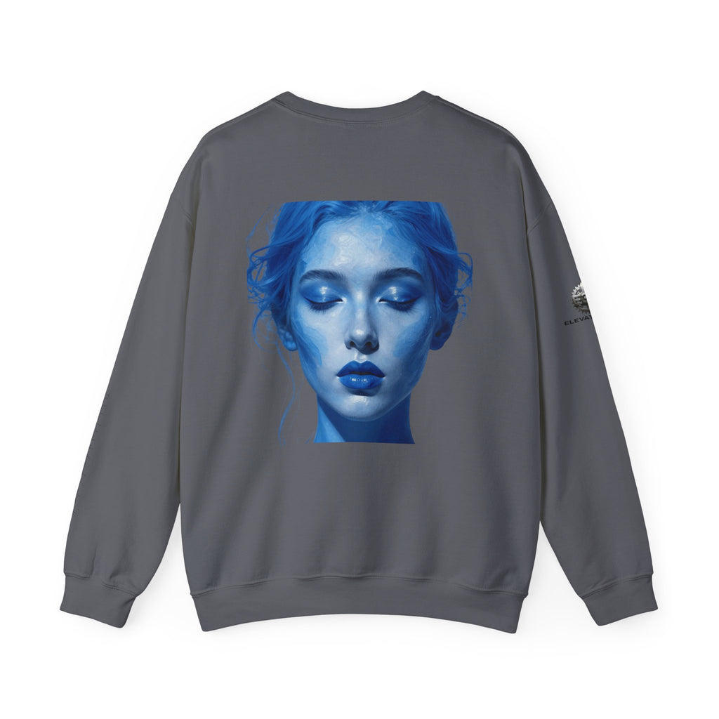 “Flow State” Crewneck Sweatshirt- Sleeve Print Affirmation