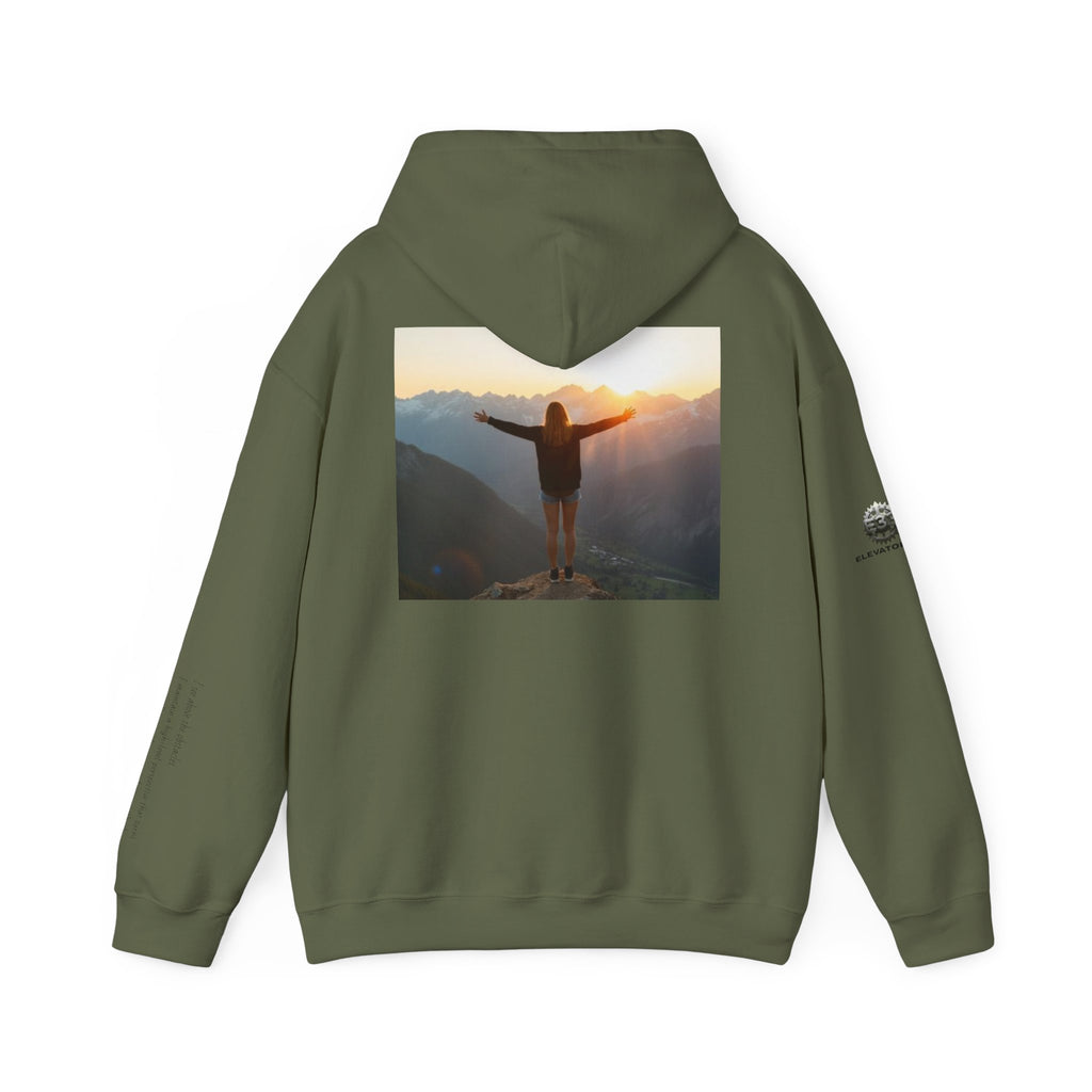 “View Point” Hoodie- Sleeve Print Affirmation
