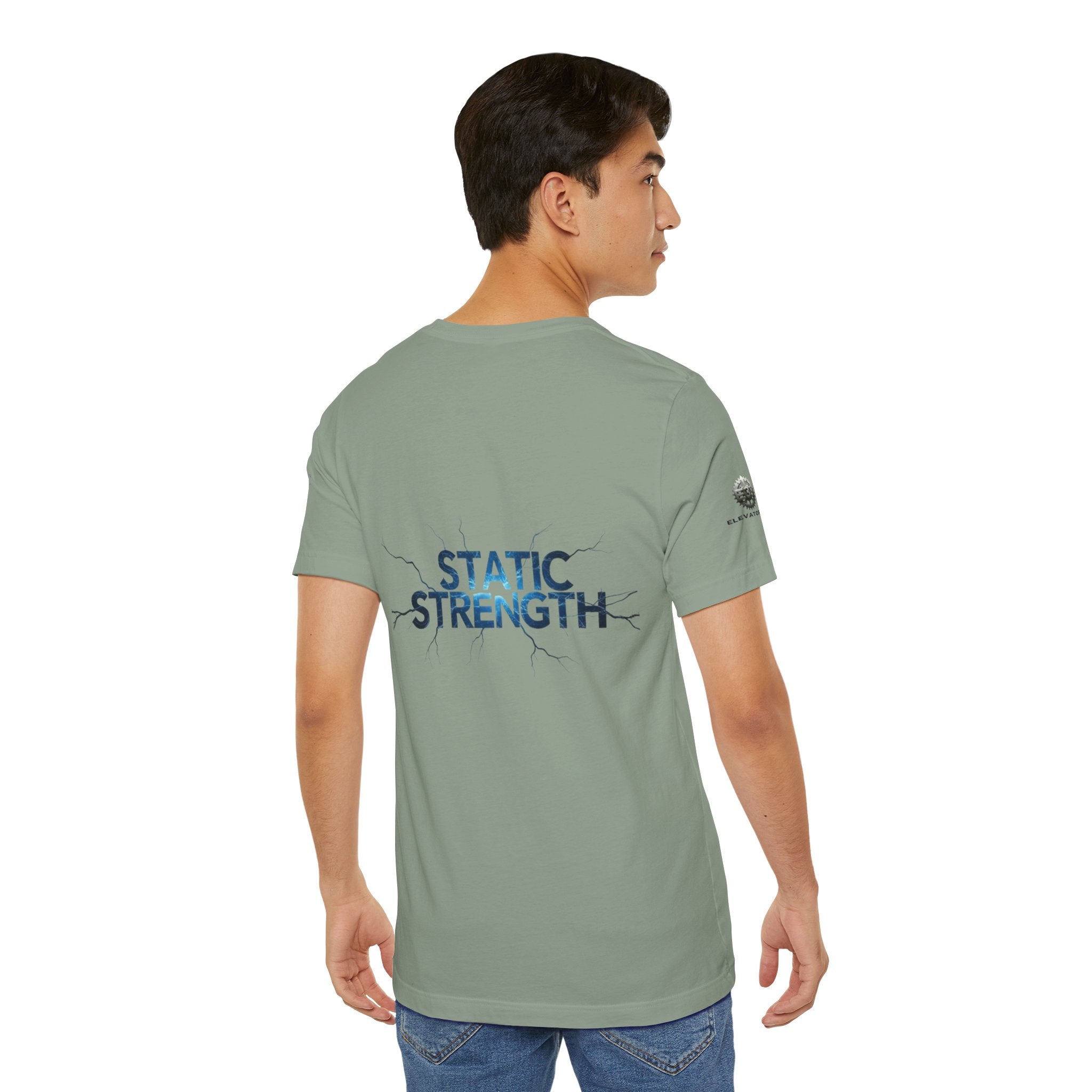 Static Strength T-Shirt — 'In the chaos, I am unmoving' Motivational Tee