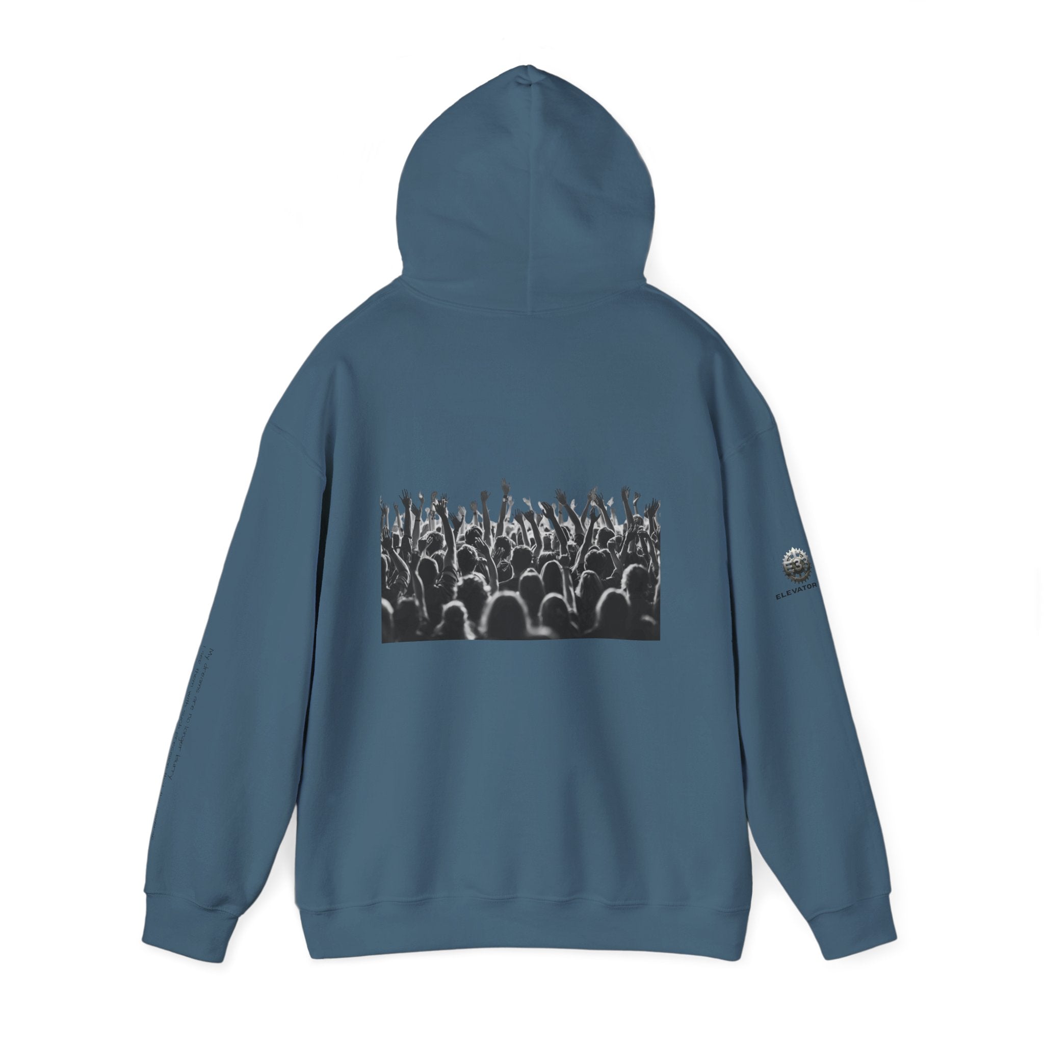 “Graphic Debut” Hoodie- Sleeve Printed Affirmation
