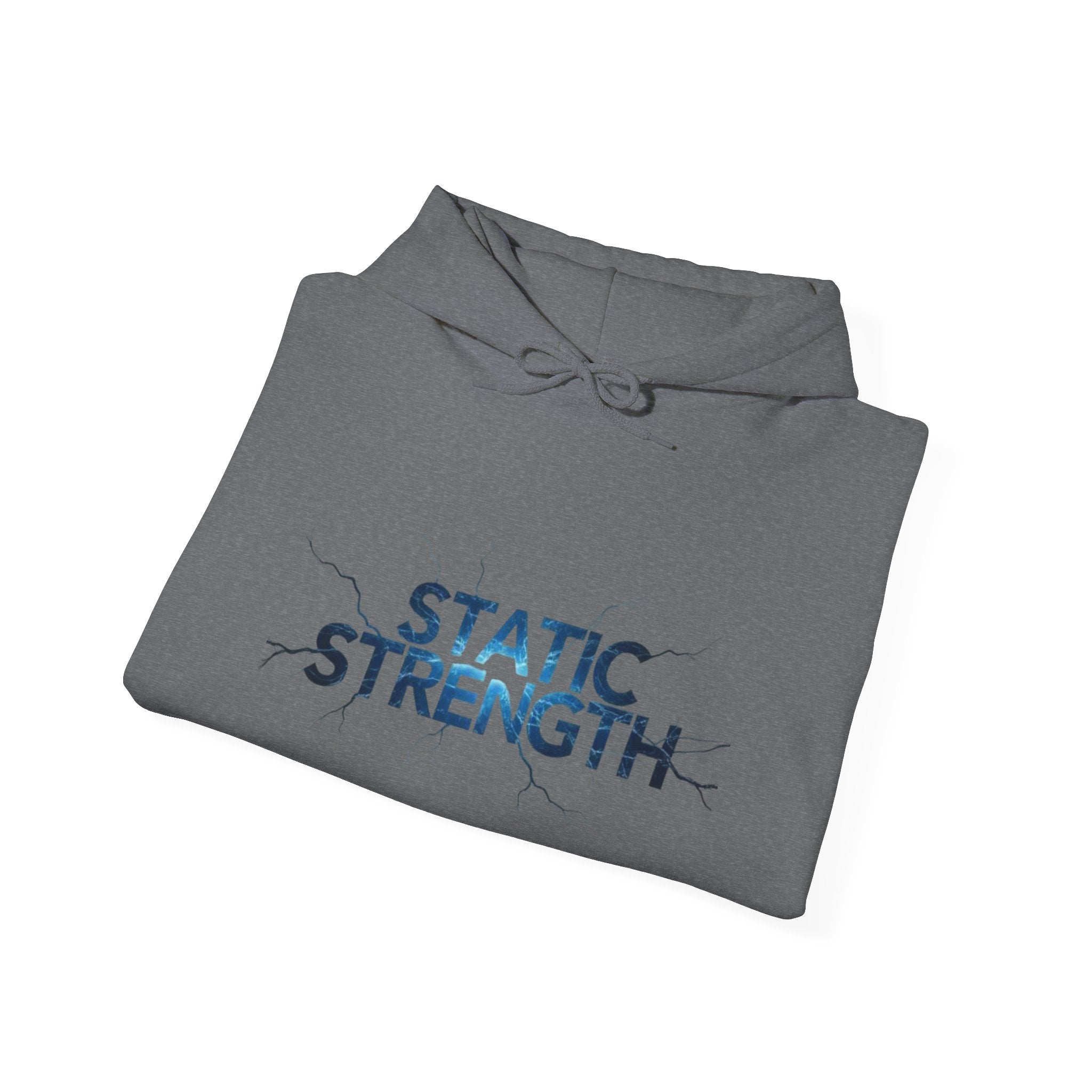 “Static Strength” Hoodie Sweatshirt- Sleeve Print Affirmation