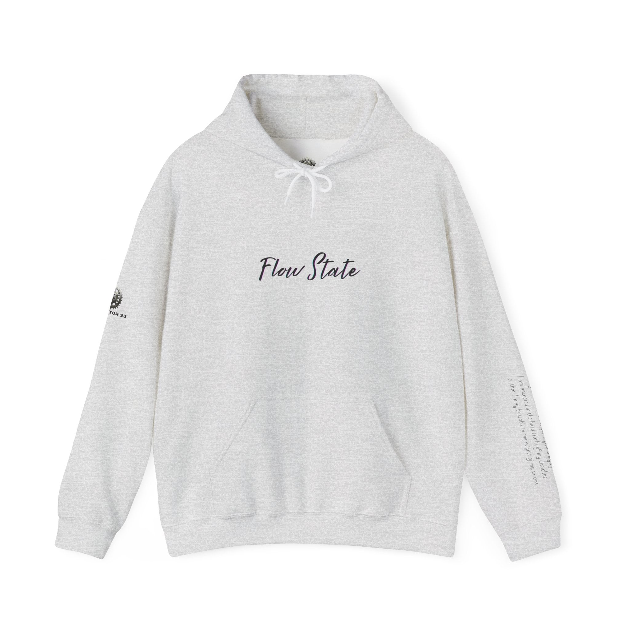 “Flow State” Hoodie- Sleeve Printed Affirmation