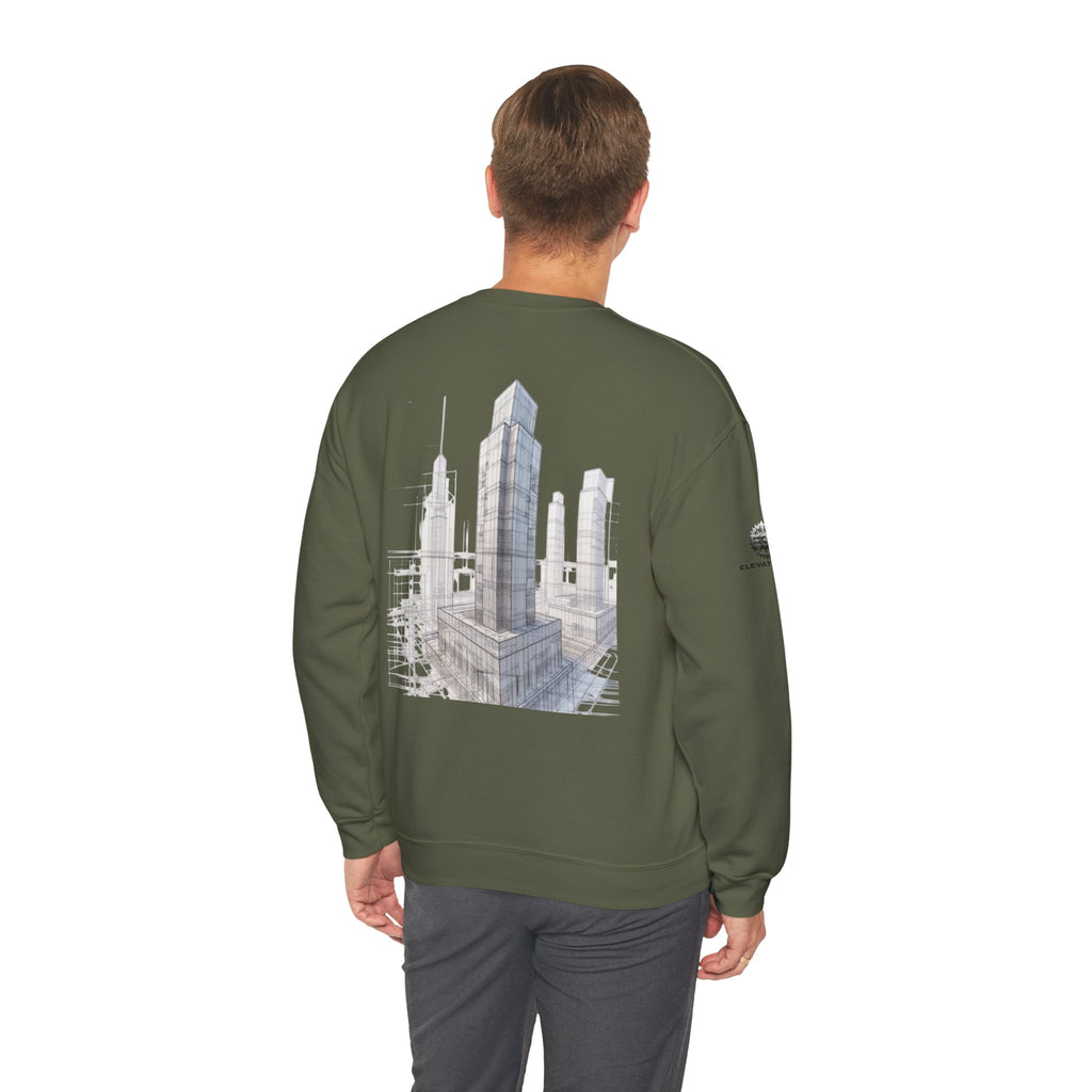 "Inner Architect" Crewneck Sweatshirt- Sleeve Printed Affirmation