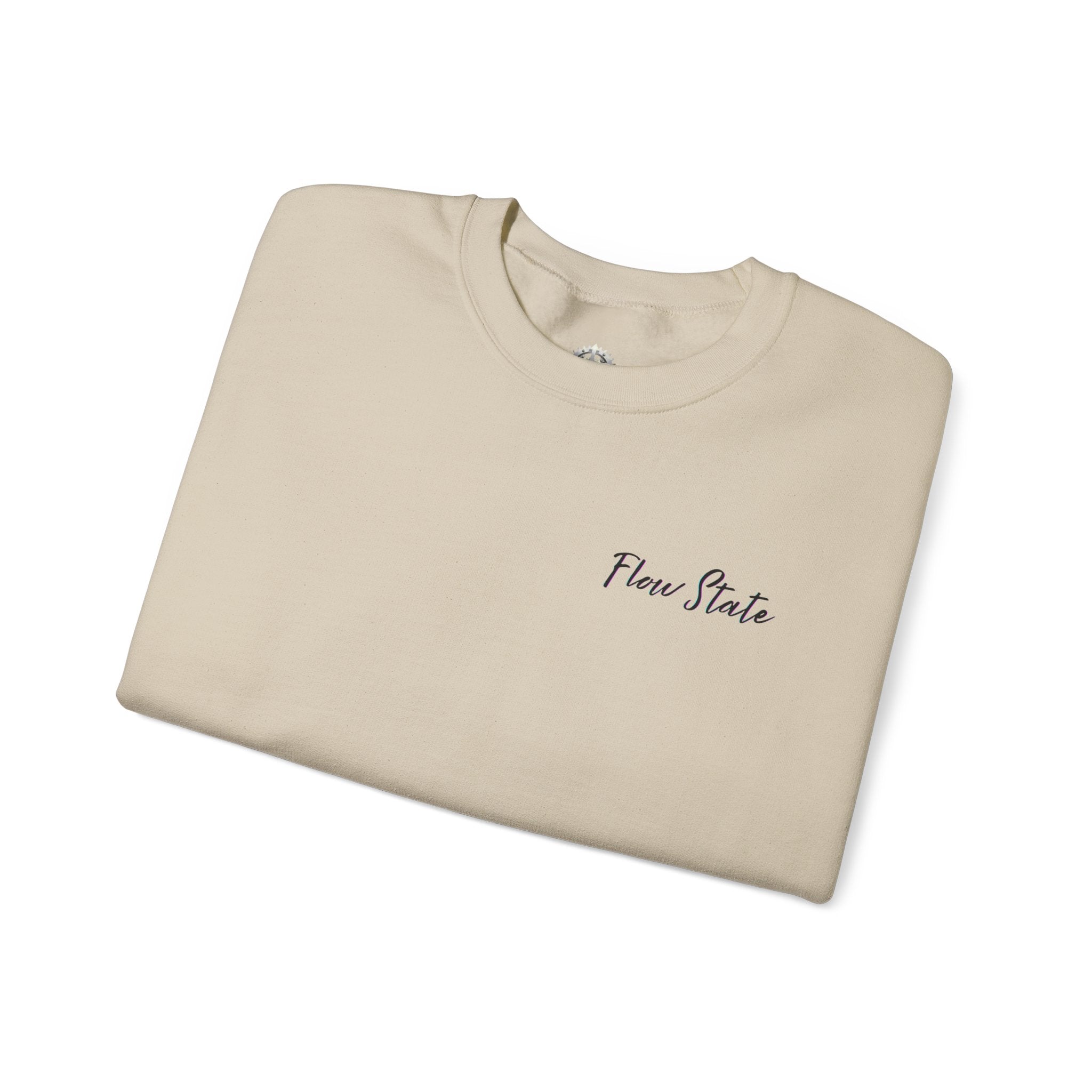 “Flow State” Crewneck Sweatshirt- Sleeve Print Affirmation